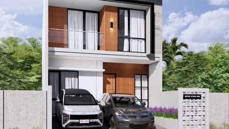 2 Milyar-an Dijual Rumah Baru Baruk Utara - Kedung Baruk - Rungkut - Surabaya Timur - New Modern 2 Lantai Rungkut Surabaya Timur