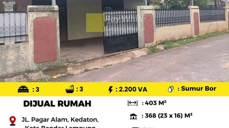 Dijual rumah di kedaton