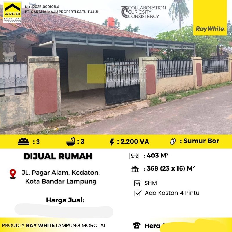 Dijual rumah di kedaton