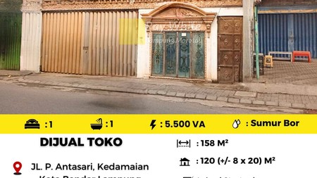 Dijual toko di jl. P. Antasari