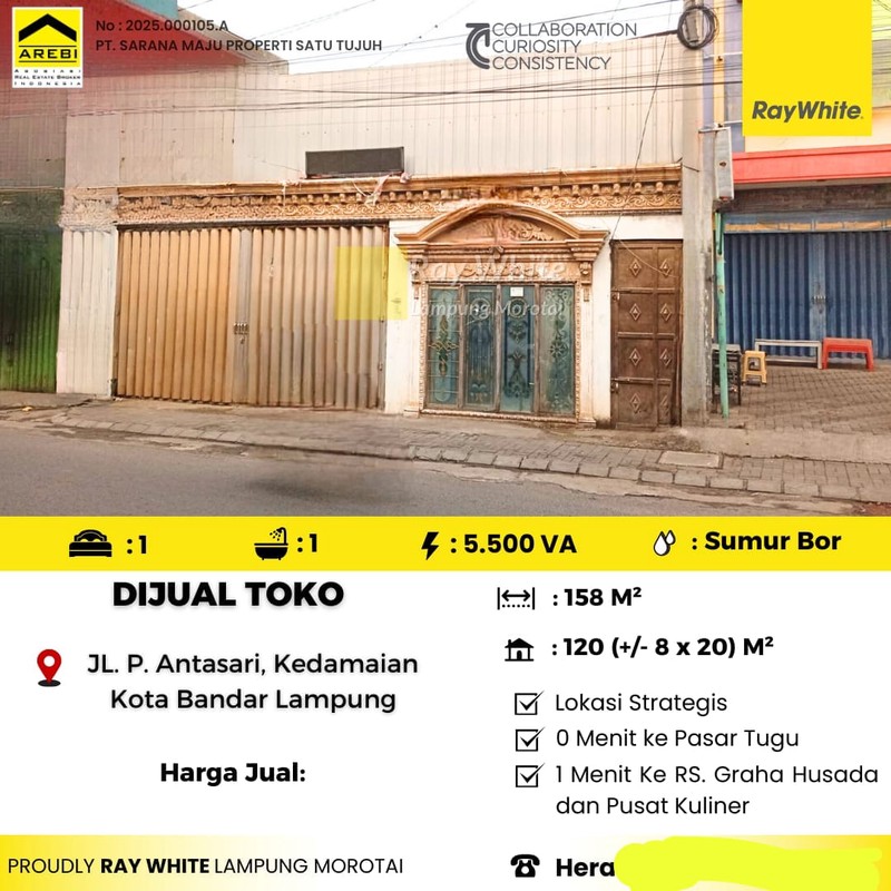 Dijual toko di jl. P. Antasari
