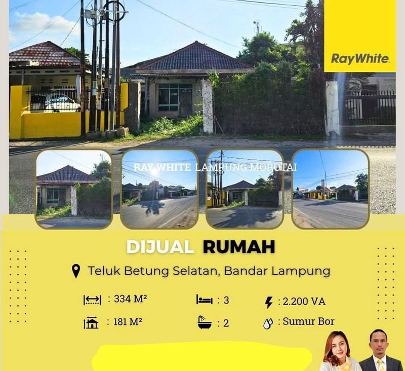 Dijual rumah di teluk betung