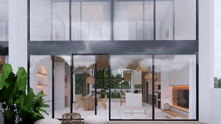 Leasehold for Sale - Brand new luxury tropical villa 2 bedrooms with open concept living area with roof and balcony in Pererenan - Bali