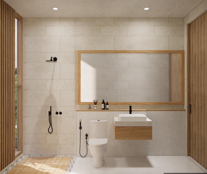 Leasehold for Sale - Brand new luxury tropical villa 2 bedrooms with open concept living area with roof and balcony in Pererenan - Bali