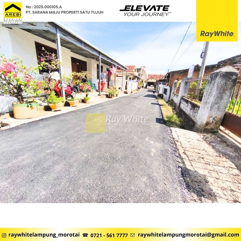 Tanah bonus bangunan dekat akses bypass sukarame