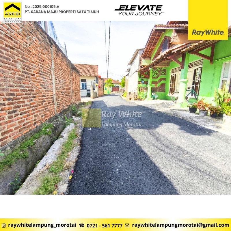 Tanah bonus bangunan dekat akses bypass sukarame