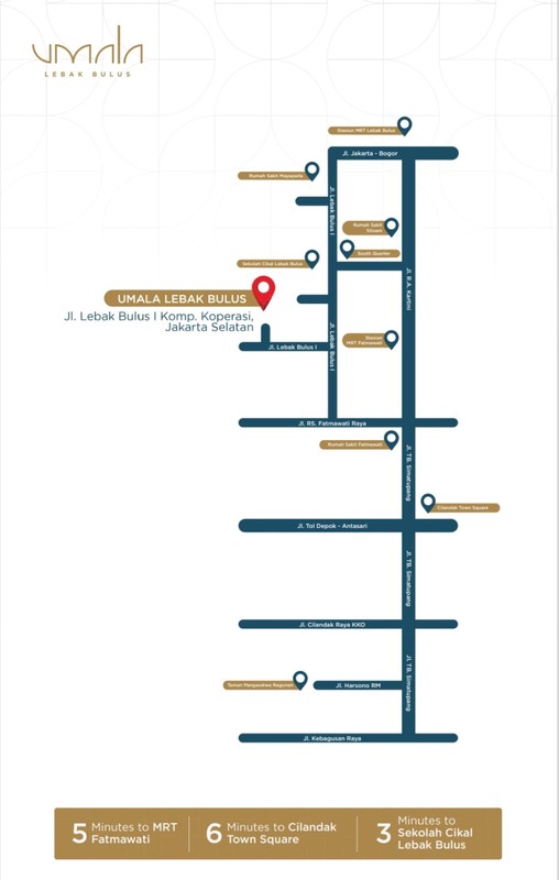 Rumah Baru Mewah dengan style Modern-Tropical di Lebak Bulus