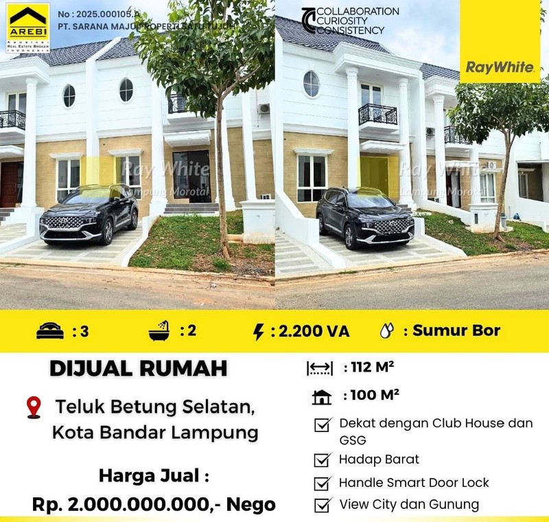 Dijual Town House di Lampung