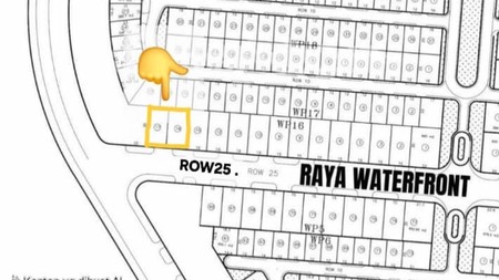 Dijual 2 Jejer Tanah Kavling Waterfront Citraland Wp 16 Surabaya - Hadap Nol Jalan Raya Row Lebar 25 Meter Strategis Komersial Area