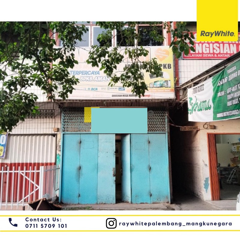 Disewakan Ruko 1 di Jl. D.I. Panjaitan Kel. Plaju Ilir Kec. Plaju, Kota Palembang