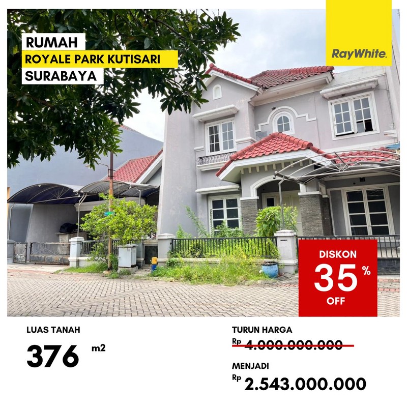 Dijual Rumah Lelang di Royal Park Kutisari Surabaya