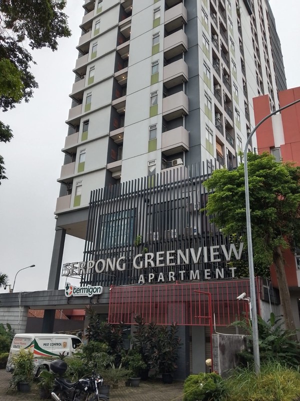 ROOM TYPE STUDIO FULLY FURNISHED DI SERPONG GREENVIEW APARTMENT DIJUAL CEPAT, GUDANG LENGKONG TIMUR, BSD CITY, TANGERANG SELATAN