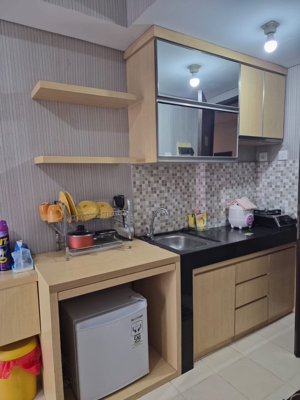 ROOM TYPE STUDIO FULLY FURNISHED DI SERPONG GREENVIEW APARTMENT DIJUAL CEPAT, GUDANG LENGKONG TIMUR, BSD CITY, TANGERANG SELATAN