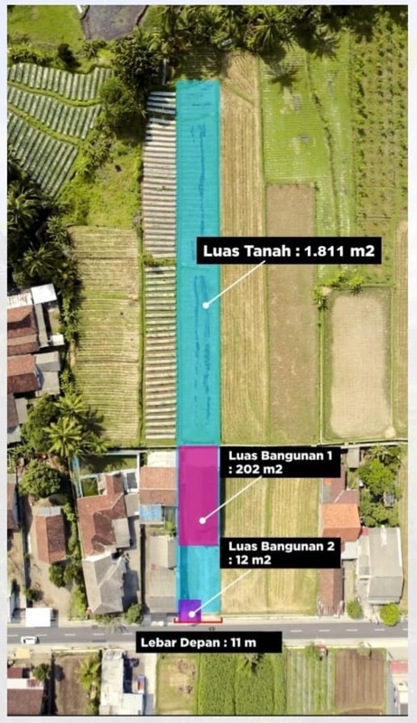 Tanah Sawah & Bangunan Lokasi Strategis di Desa Wisata Gabugan - Pandowoharjo Sleman 