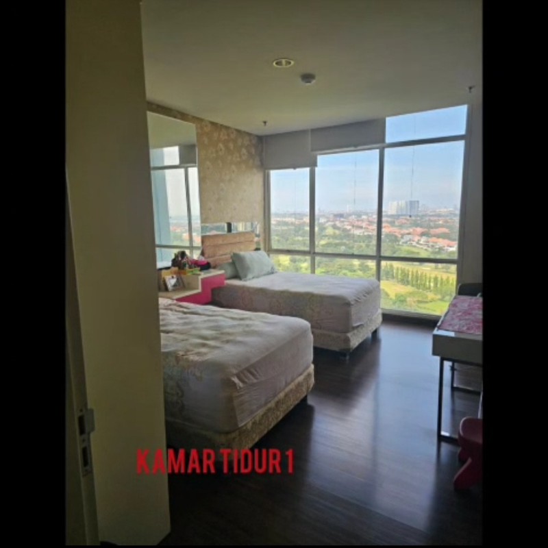 Dijual Apartemen Adhiwangsa Tipe 3+1Bedroom Full Furnished Tower F Lantai 18 View Wide Golf