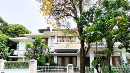 Rumah Mewah Asri Dengan Kolam Renang Lokasi Premium Pondok Indah, Jaksel