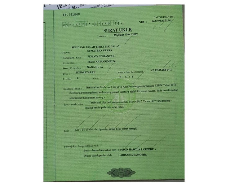 TANAH KOSONG MURAH DI PEMATANG SIANTAR MARIMBUN