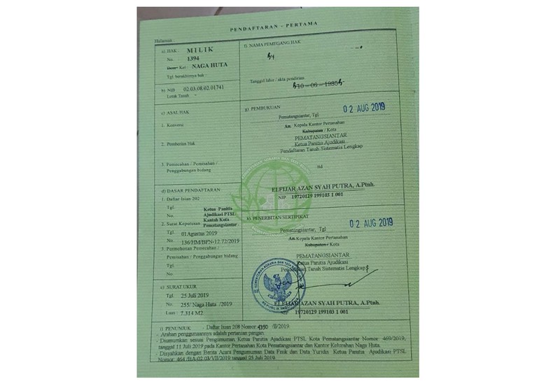 TANAH KOSONG MURAH DI PEMATANG SIANTAR MARIMBUN