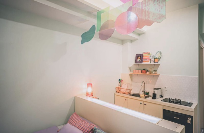 MURAH Disewakan Apartemen Benson Tipe Studio Full Furnished Modern Mewah - Lantai 19 - Best City View -  akses Pakuwon Mall Surabaya Barat