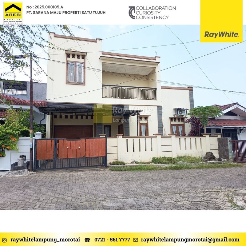DI JUAL RUMAH PERUMAHAN KEDAMAIAN INDAH RUMAH DUA LANTAI BANDAR LAMPUNG 