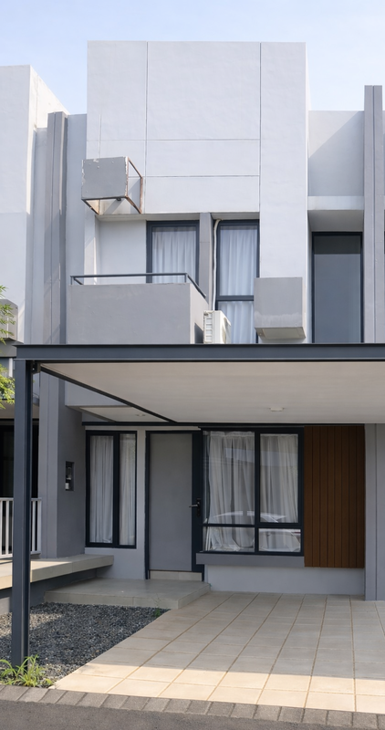 Rumah Cantik siap huni di Tabebuya Cluster Invensihaus BSD City