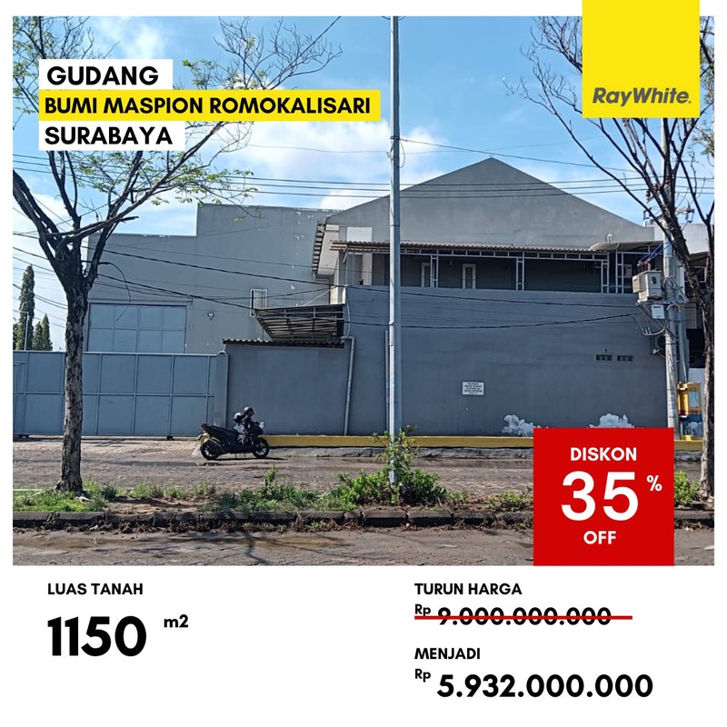 Dijual Gudang Lelang di Bumi Maspion Romokalisari Surabaya
