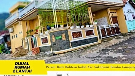 DIJUAL RUMAH BERLOKASI DI PERUM BUMI BAHTERA BARU SUKABUMI KOTA BANDAR LAMPUNG