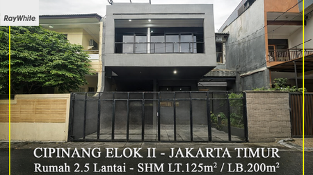 FOR SALE Rumah Cipinang ELok 2 Bangunan 2.5 Lantai Jakarta Timur