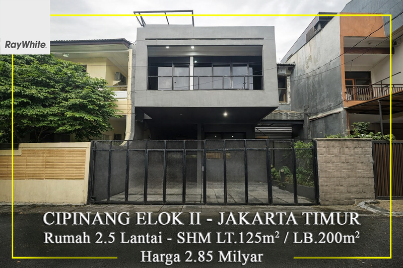 FOR SALE Rumah Cipinang ELok 2 Bangunan 2.5 Lantai Jakarta Timur