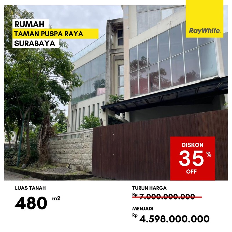 Dijual Rumah Lelang di Taman Puspa Raya Surabaya