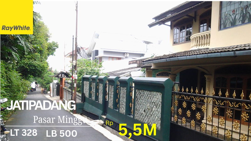 Rumah lama terawat 2 Lantai siap Huni di Jati Padang Pasar Minggu