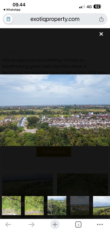 Freehold - Rare oppotunity exclusive land with rice field views and riverside in Green Lot, Cemagi, Bali 