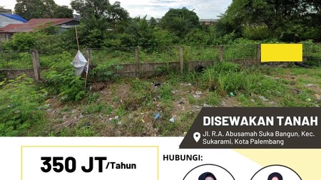 Tanah di sewakan  daerah sukabangun 