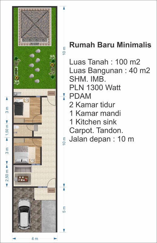 2014. Rumah Luas Harga Minimalis di Selatan Surabaya