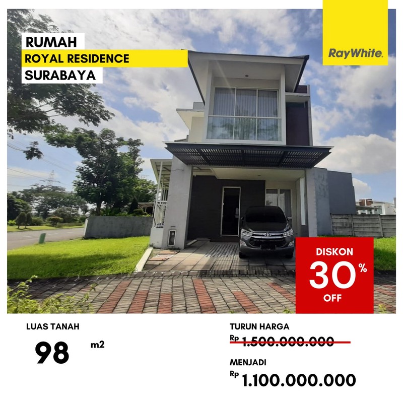 Dijual Rumah Lelang di Royal Residence Surabaya