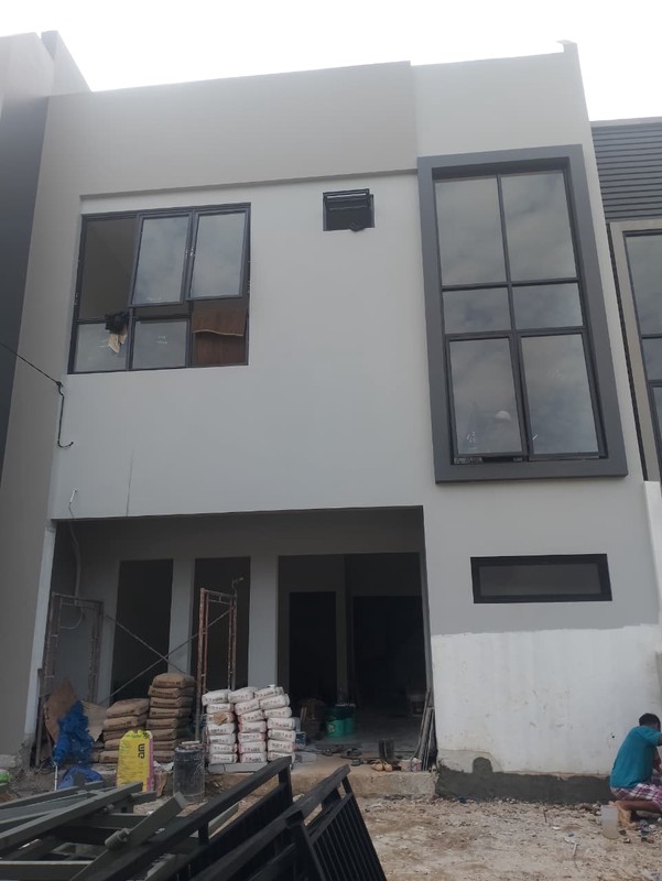 dijual cepat rumah berderet 3 unit  kondisi baru di griya loka bsd city tangerang selatan banten