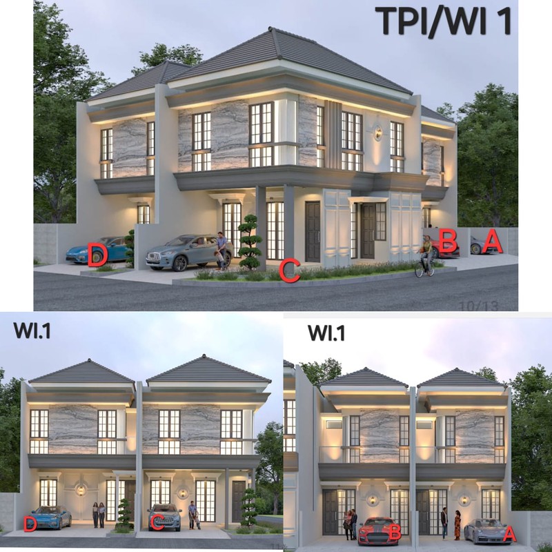 Dijual Rumah Baru di Taman Pondok Indah Wiyung Indah Surabaya