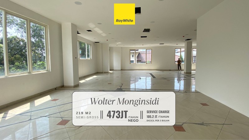 Disewakan Murah! Ruang Kantor di Premium Area Jl Wolter Monginsidi, Jakarta Selatan