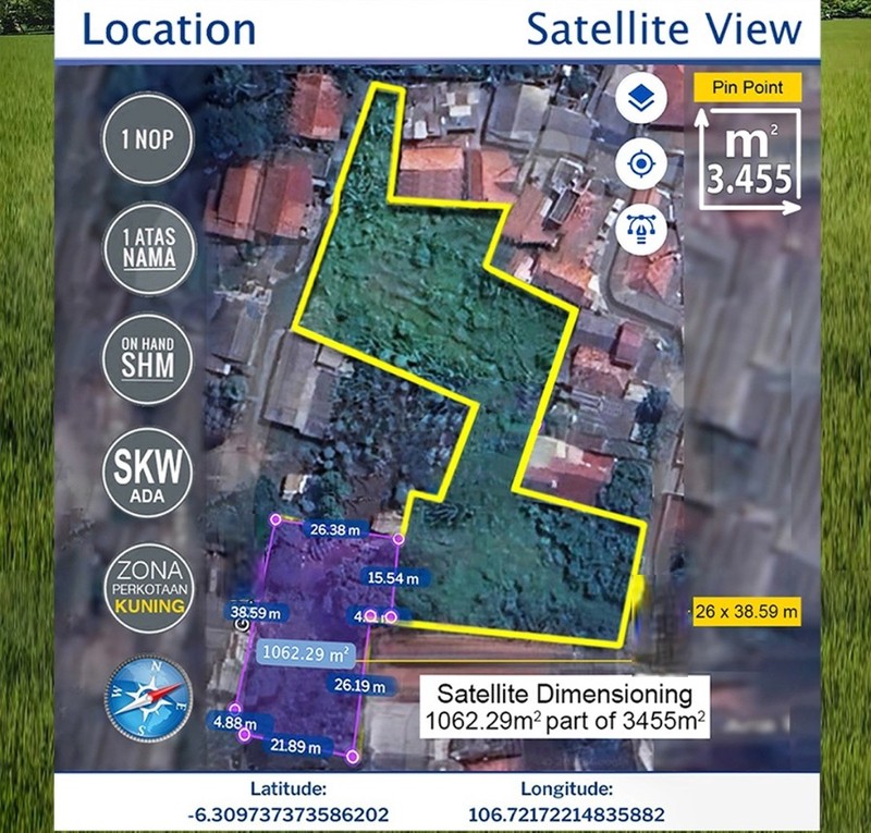 Kavling murah cocok untuk perumahan di Ciputat