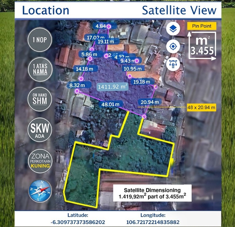 Kavling murah cocok untuk perumahan di Ciputat