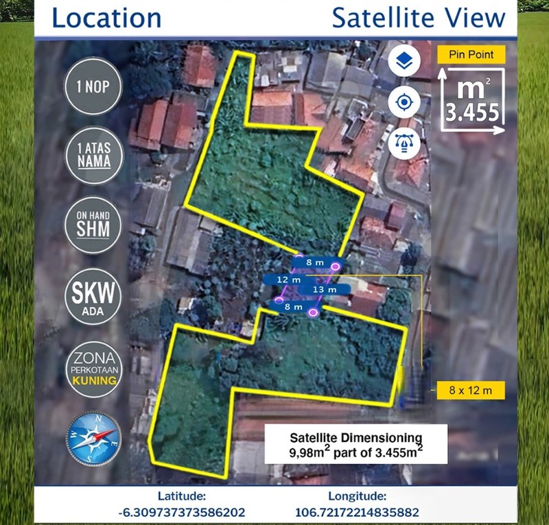 Kavling murah cocok untuk perumahan di Ciputat