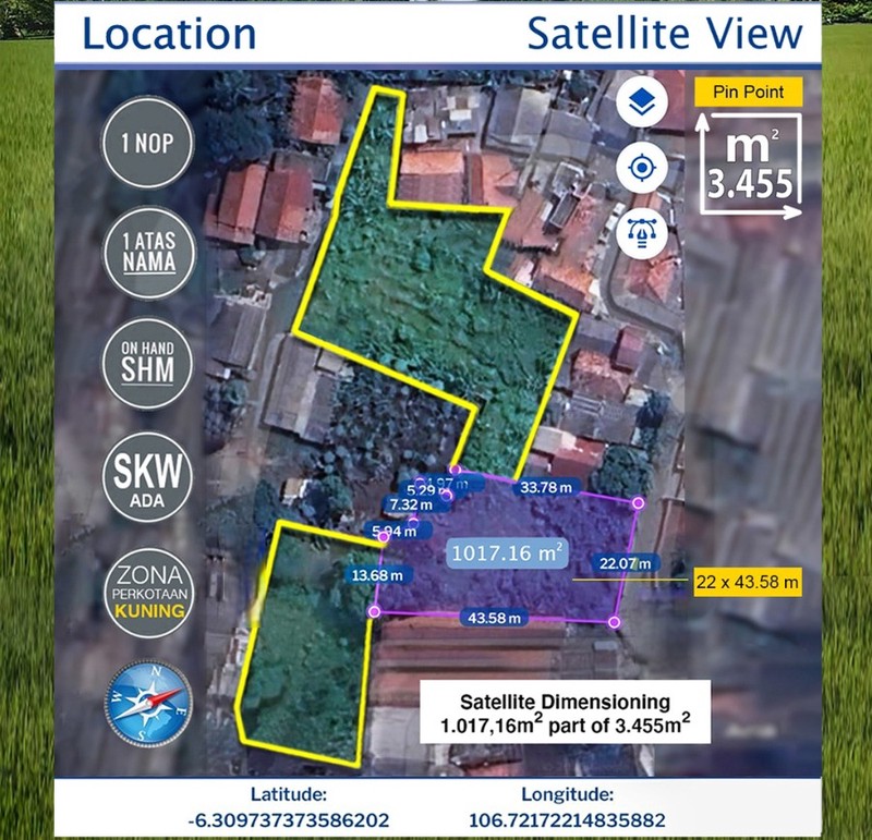 Kavling murah cocok untuk perumahan di Ciputat