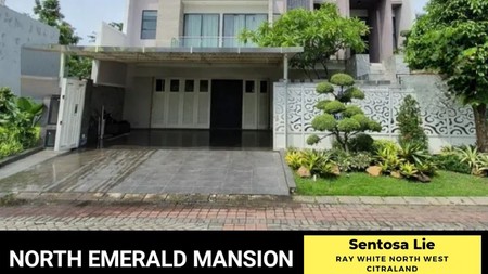 Dijual Rumah North Emerald Mansion Citraland Surabaya Full Furnished New Private Lift Modern Lokasi Terdepan Dekat Gwalk, Unesa, Sekolah Ciputra