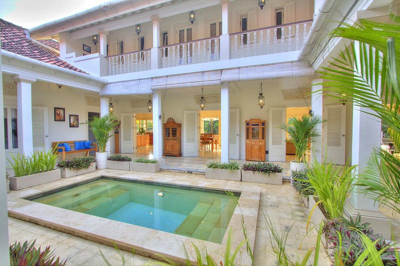 Luxury 4-Bedroom Colonial Estate with River & Panoramic Green Views - near Tanah Lot, Tabanan