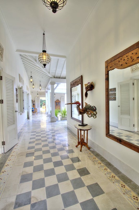 Luxury 4-Bedroom Colonial Estate with River & Panoramic Green Views - near Tanah Lot, Tabanan