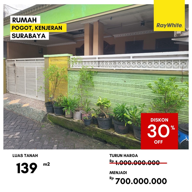 Dijual Rumah di Jl Pogot Kenjeran Surabaya Utara
