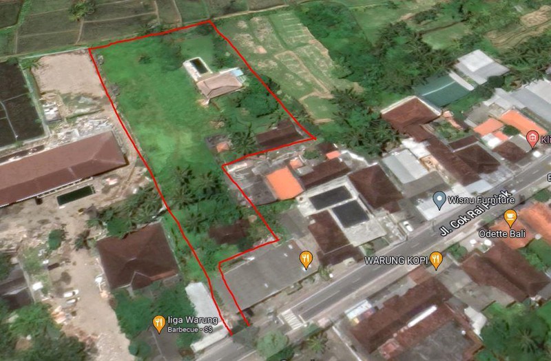 Leasehold - Rare Land for Sale in Ubud - 2 Mins from Odette Ubud, Bali!