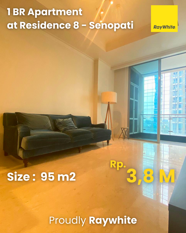 Residence 8 Senopati 1BR 95m² Fully Furnished - Lokasi Premium Dekat SCBD