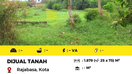 Dijual Tanah Berlokasi di Rajabasa Kota Bandar Lampung (Rajabasa jaya),
