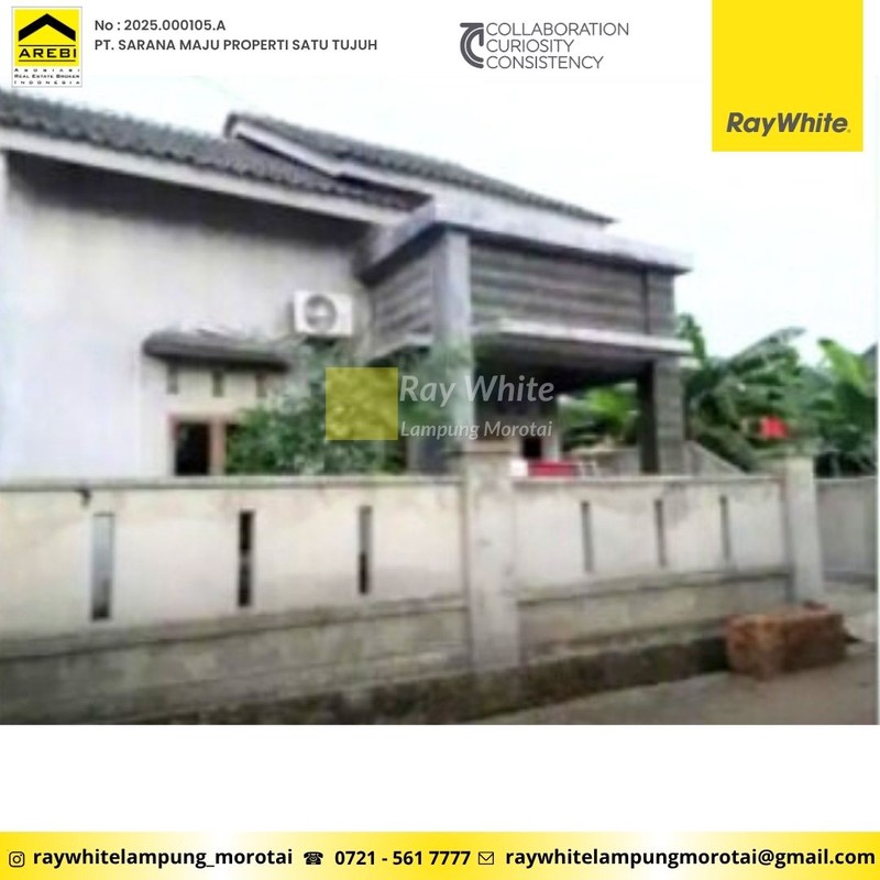 Disewakan Rumah murah berlokasi di Sukarame, Kota Bandar Lampung.